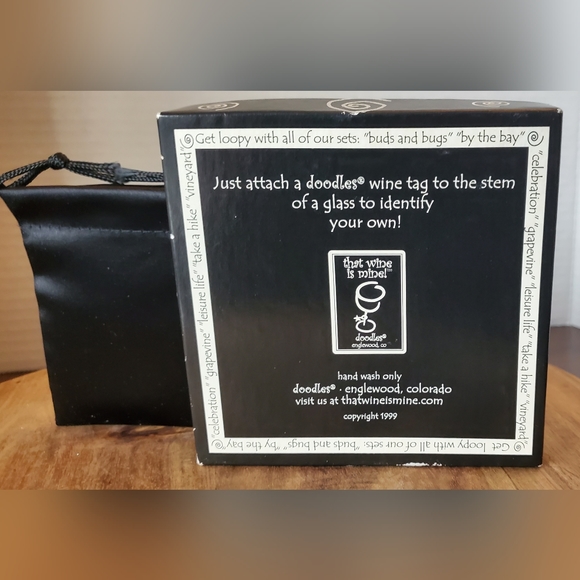 Garden Themed Wine Glass Charms The Original 'that wine is mine!' Set Of 6 New - Picture 7 of 8